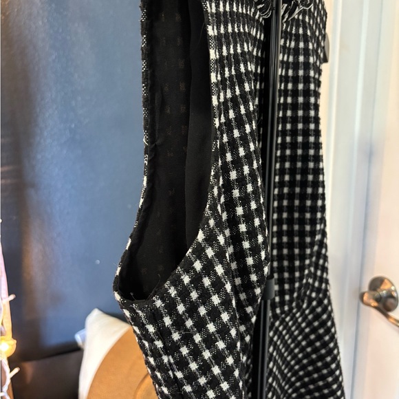 Lulu's Black and White Checkered Midi Dress - Picture 7 of 13